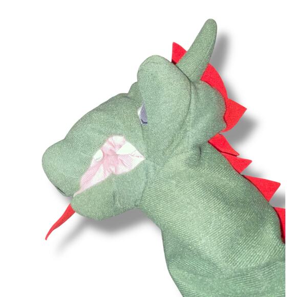 IKEA Fantasivarld Hand Puppet Dragon Plush Show Play Pretend Movable Mouth 10" - Picture 9 of 14